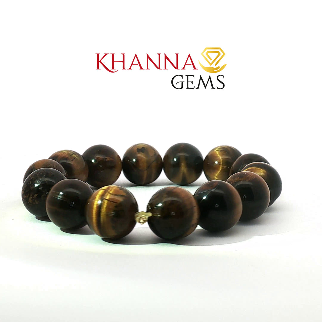 Natural Tiger Eye Bracelet (Round Beads)