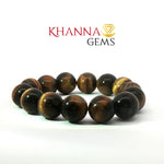 Load image into Gallery viewer, Natural Tiger Eye Bracelet (Round Beads)