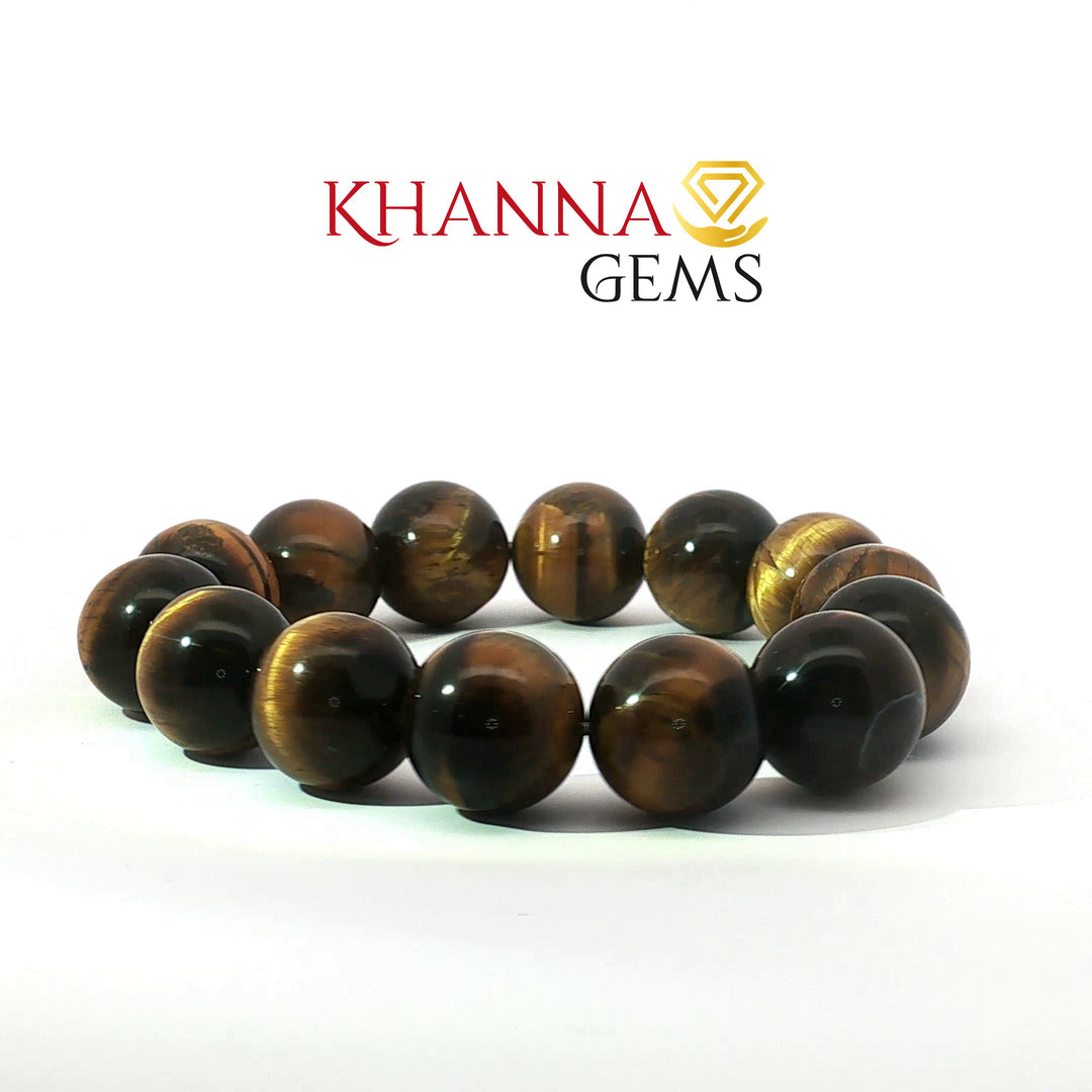 Natural Tiger Eye Bracelet (Round Beads)
