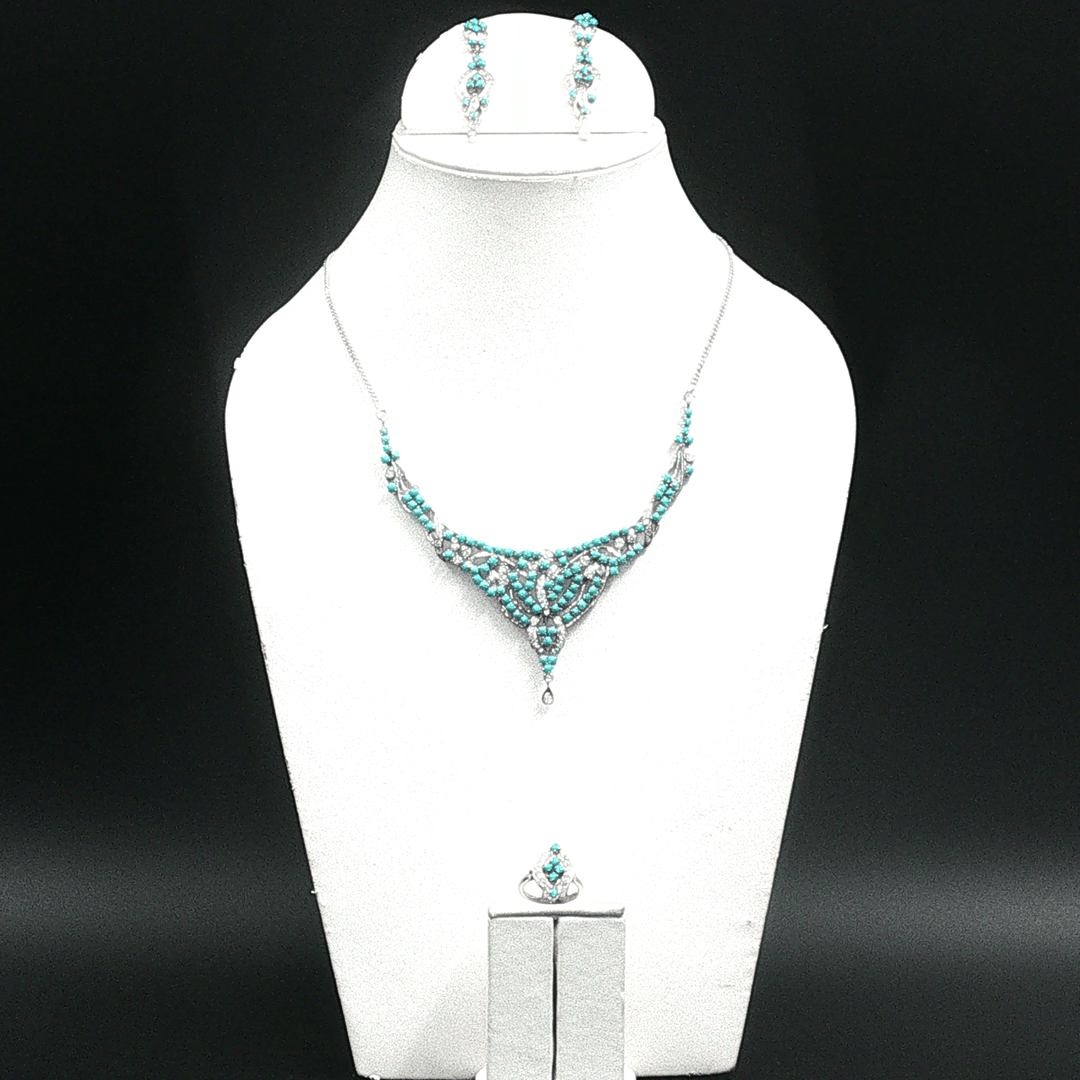 40.78/GM TURQUOISE ZIRCON GEMSTONE - ZIR 00243