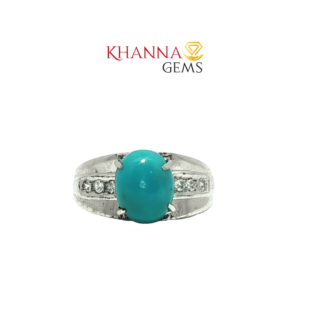 4.80/GM  TURQUOISE ZIRCON RING Earrings - G00297