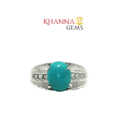 4.80/GM  TURQUOISE ZIRCON RING Earrings - G00297