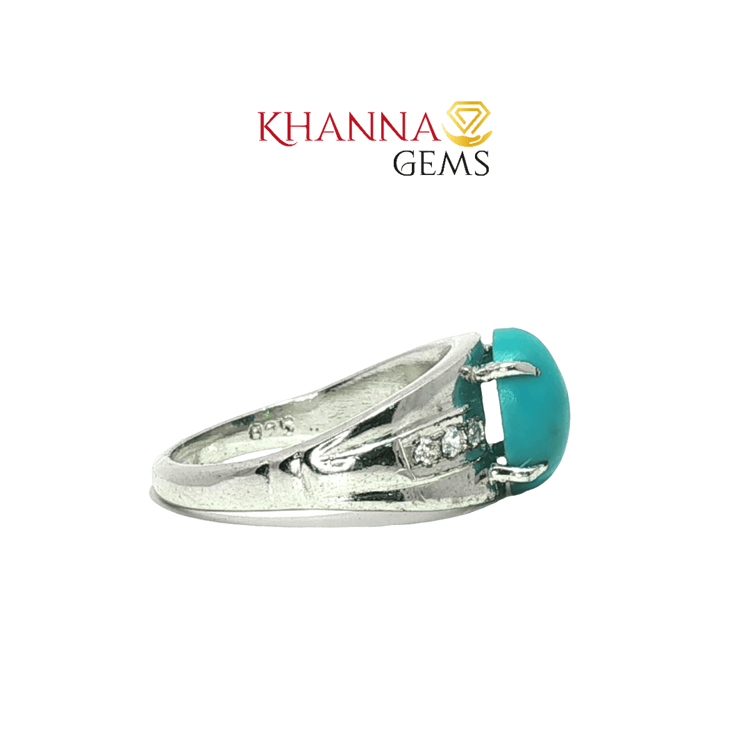 4.80/GM  TURQUOISE ZIRCON RING Earrings - G00297