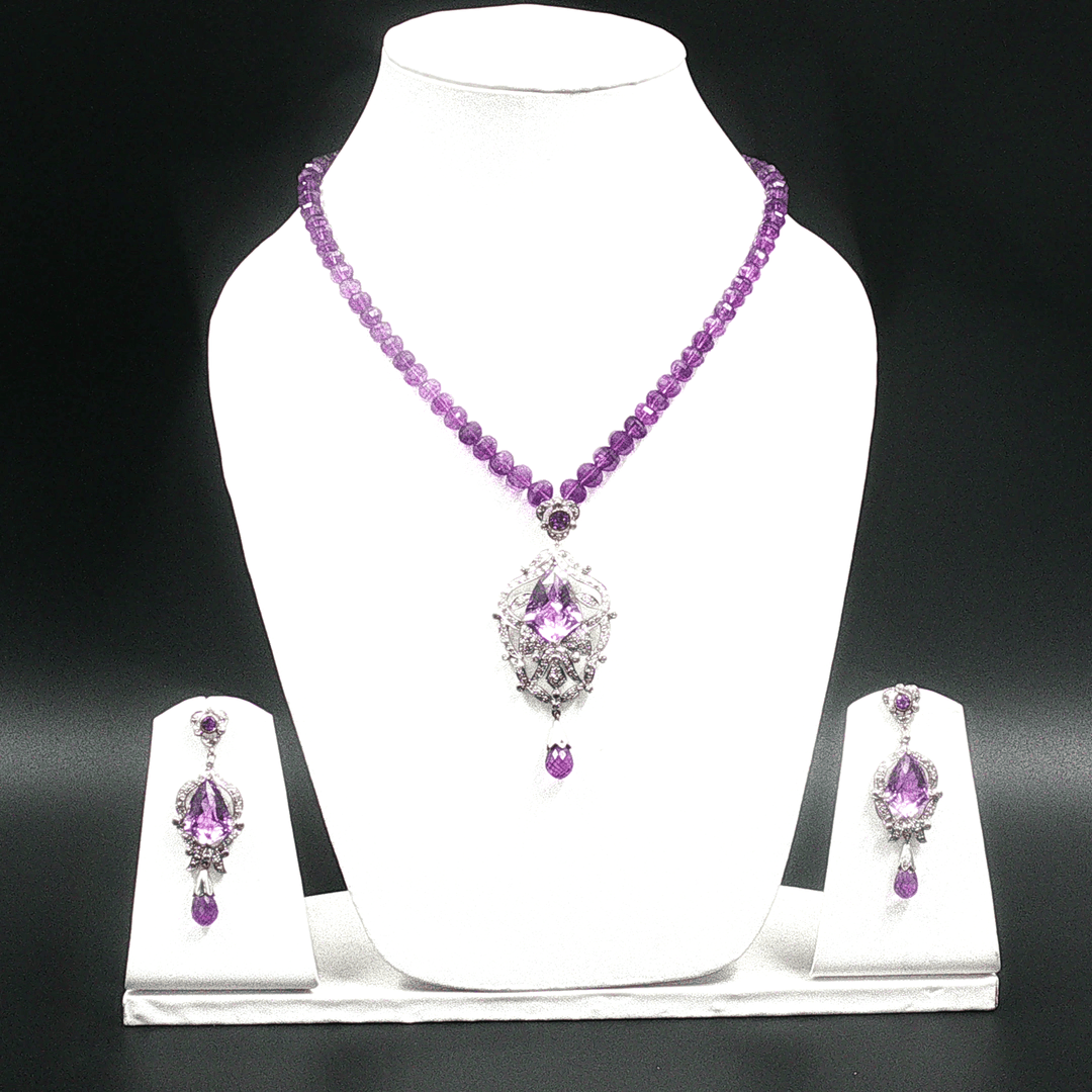 55.30/GM Natural Amethyst 3-Piece Gemstone Set – AMEVICT00684