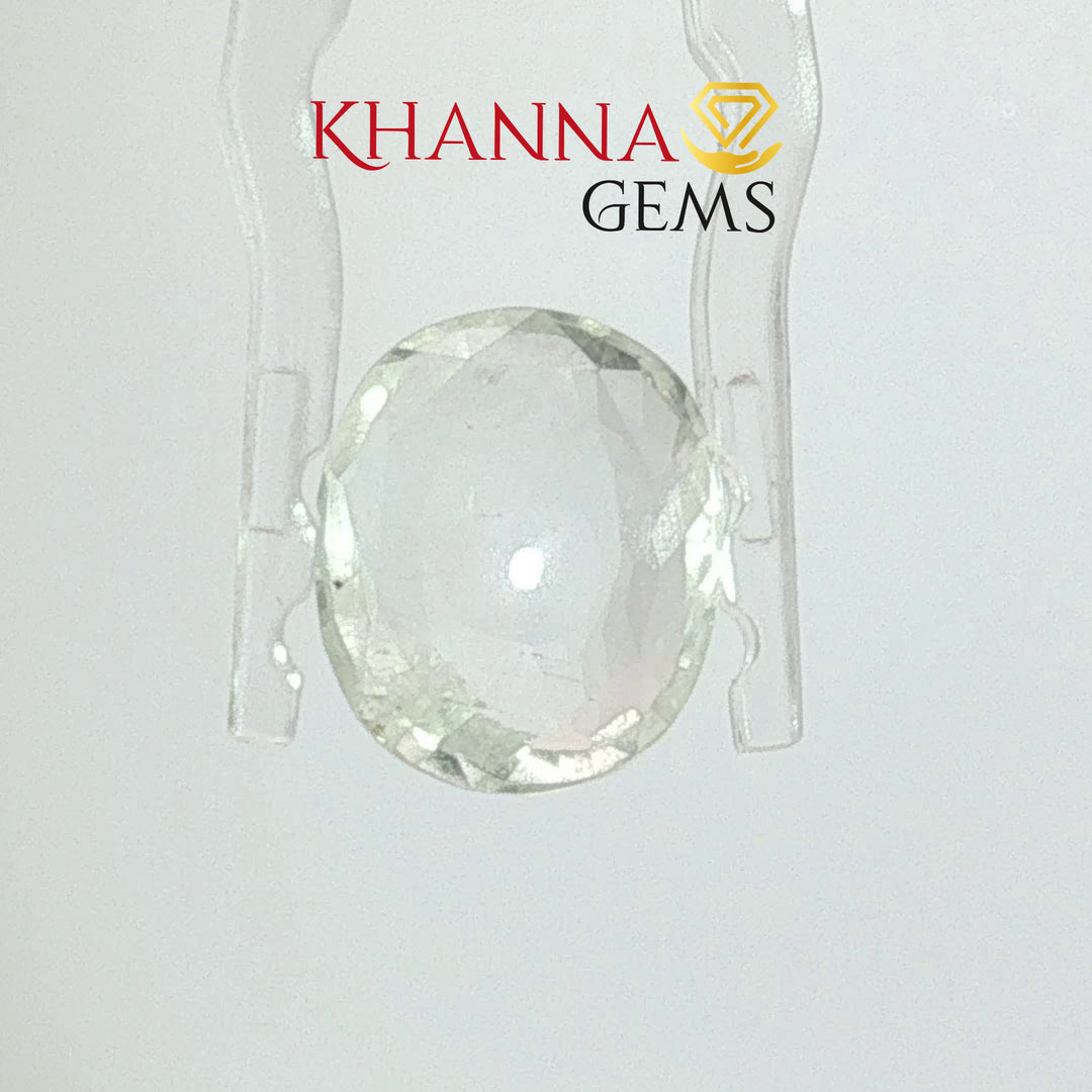 5.65/CT Natural White Sapphire with Govt Lab Certificate-13121D53982