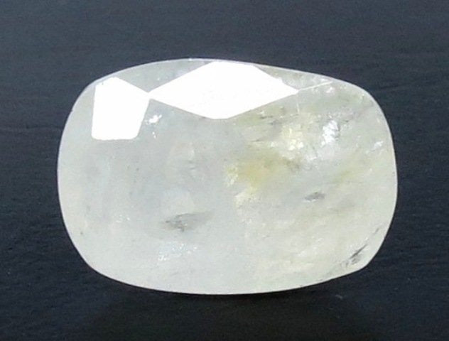 6.53/CT Natural White Sapphire with Govt Lab Certificate (6771)