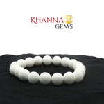 Load image into Gallery viewer, Natural White Hakik (Agate) Bracelet