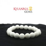 Load image into Gallery viewer, Natural White Hakik (Agate) Bracelet