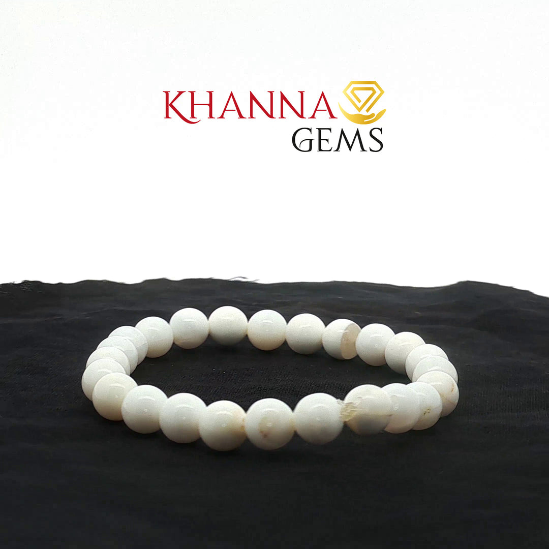 Natural White Opal Bracelet
