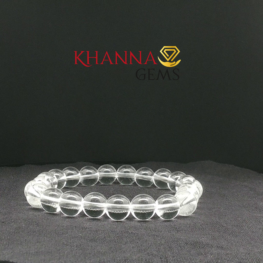 Natural White Quartz Bracelet