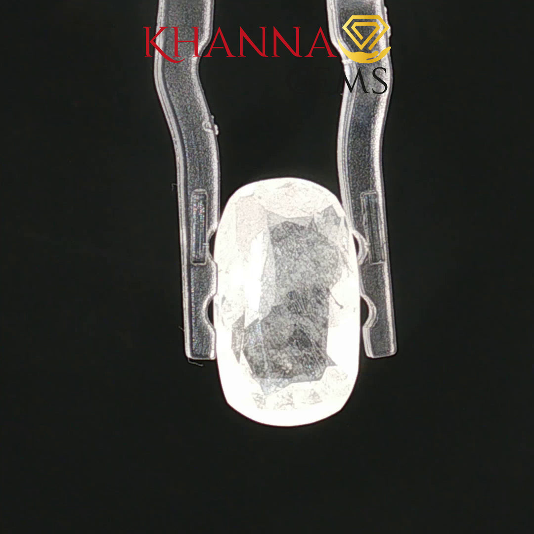 5.12/CT Natural White Sapphire with Govt Lab Certificate-111445