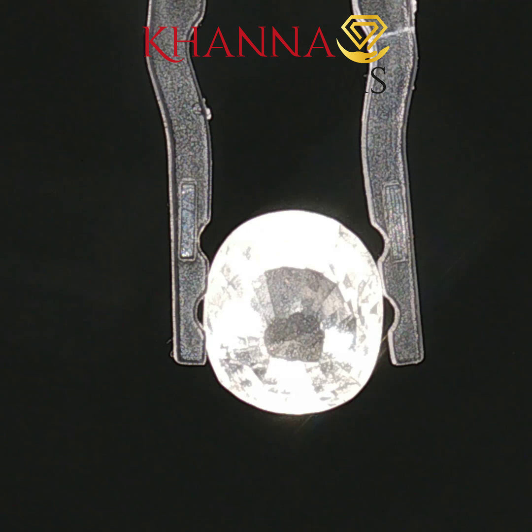 4.25/CT Natural White Sapphire with Govt Lab Certificate-113281