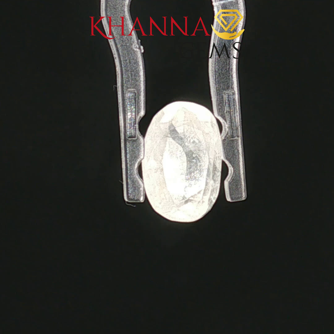 2.96/CT Natural White Sapphire with Govt Lab Certificate-113629