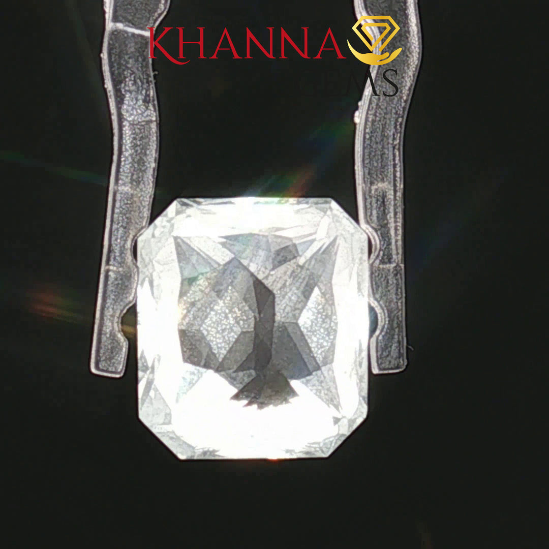 9.51/CT Natural White Sapphire with Govt Lab Certificate-128661