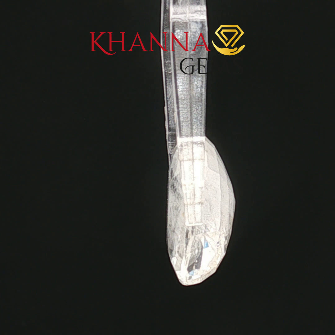 8.11/CT Natural White Sapphire with Govt Lab Certificate-13182D54112
