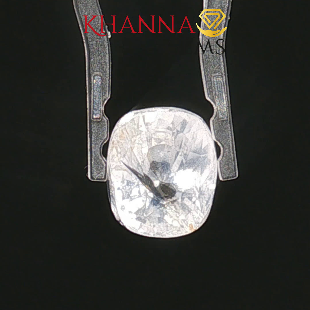8.58/CT Natural White Sapphire with Govt Lab Certificate-134893