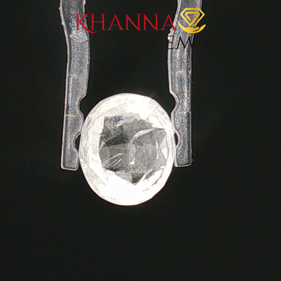 5.77/CT Natural White Sapphire with Govt Lab Certificate-1577D3735