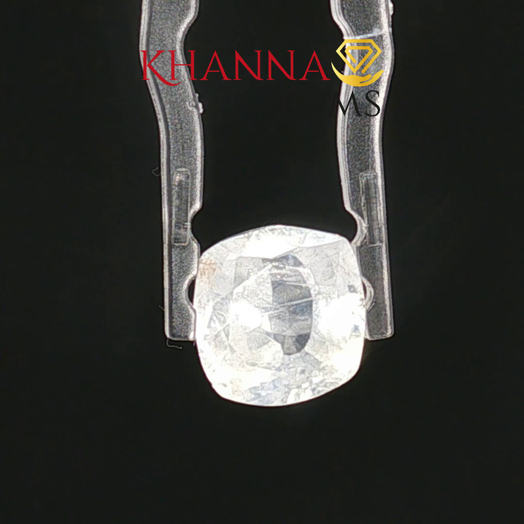 4.84/CT Natural White Sapphire with Govt Lab Certificate-16709S208981