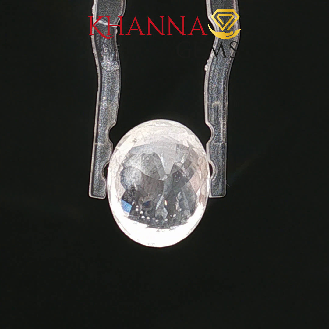 7.65/CT Natural White Sapphire with Govt Lab Certificate-2396D7202