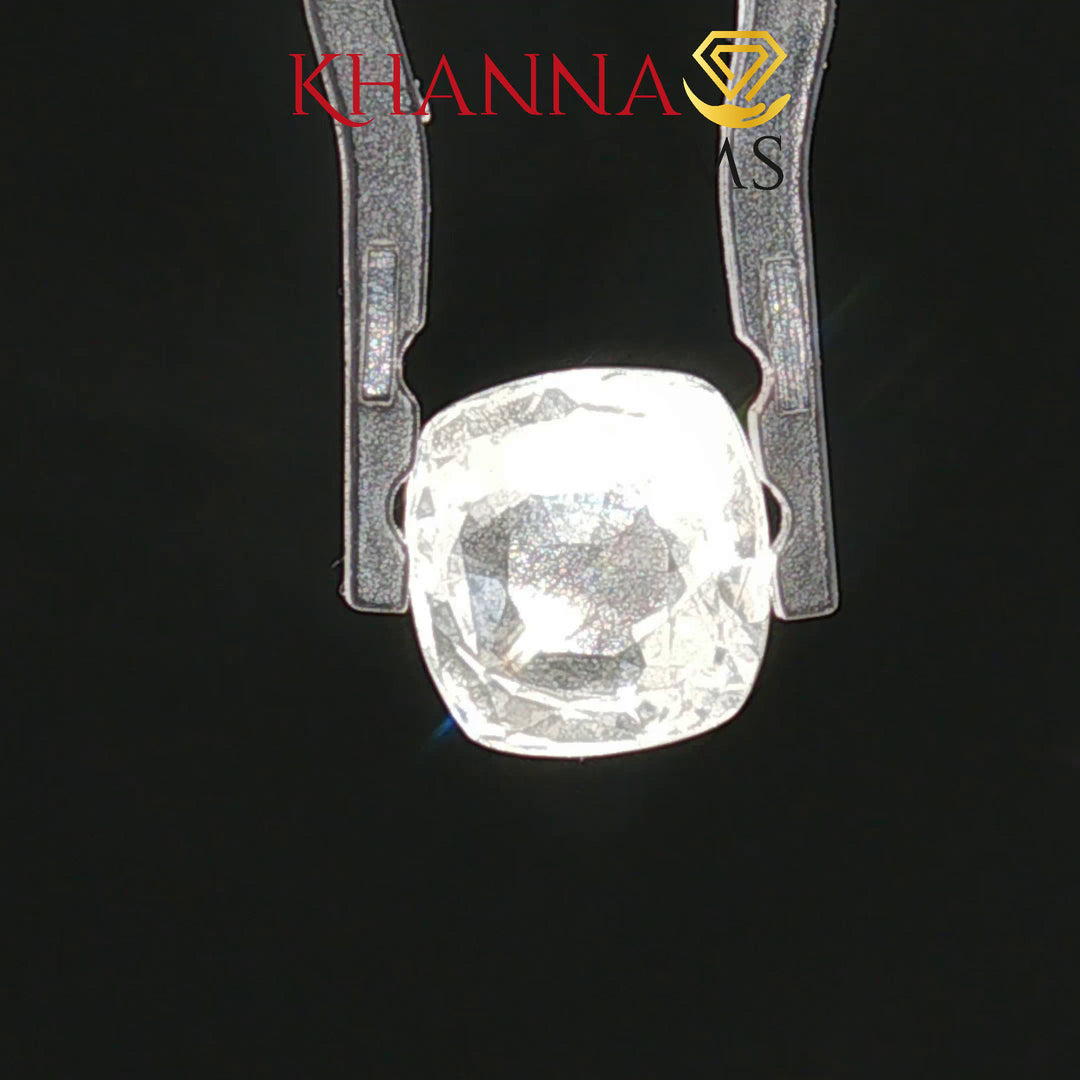 4.97/CT Natural White Sapphire with Govt Lab Certificate-5571D21228