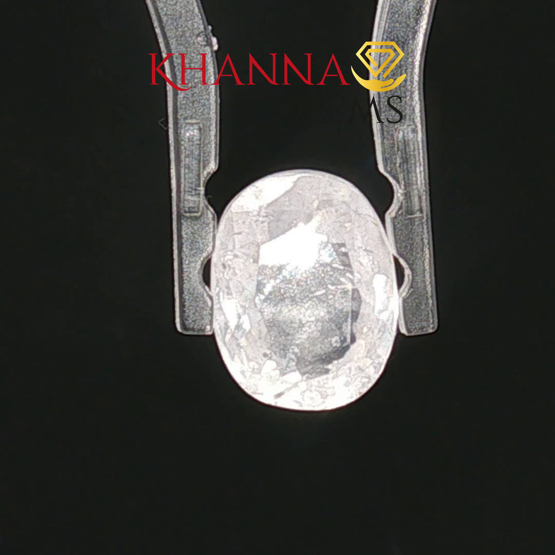 3.99/CT Natural White Sapphire with Govt Lab Certificate-8039D32162
