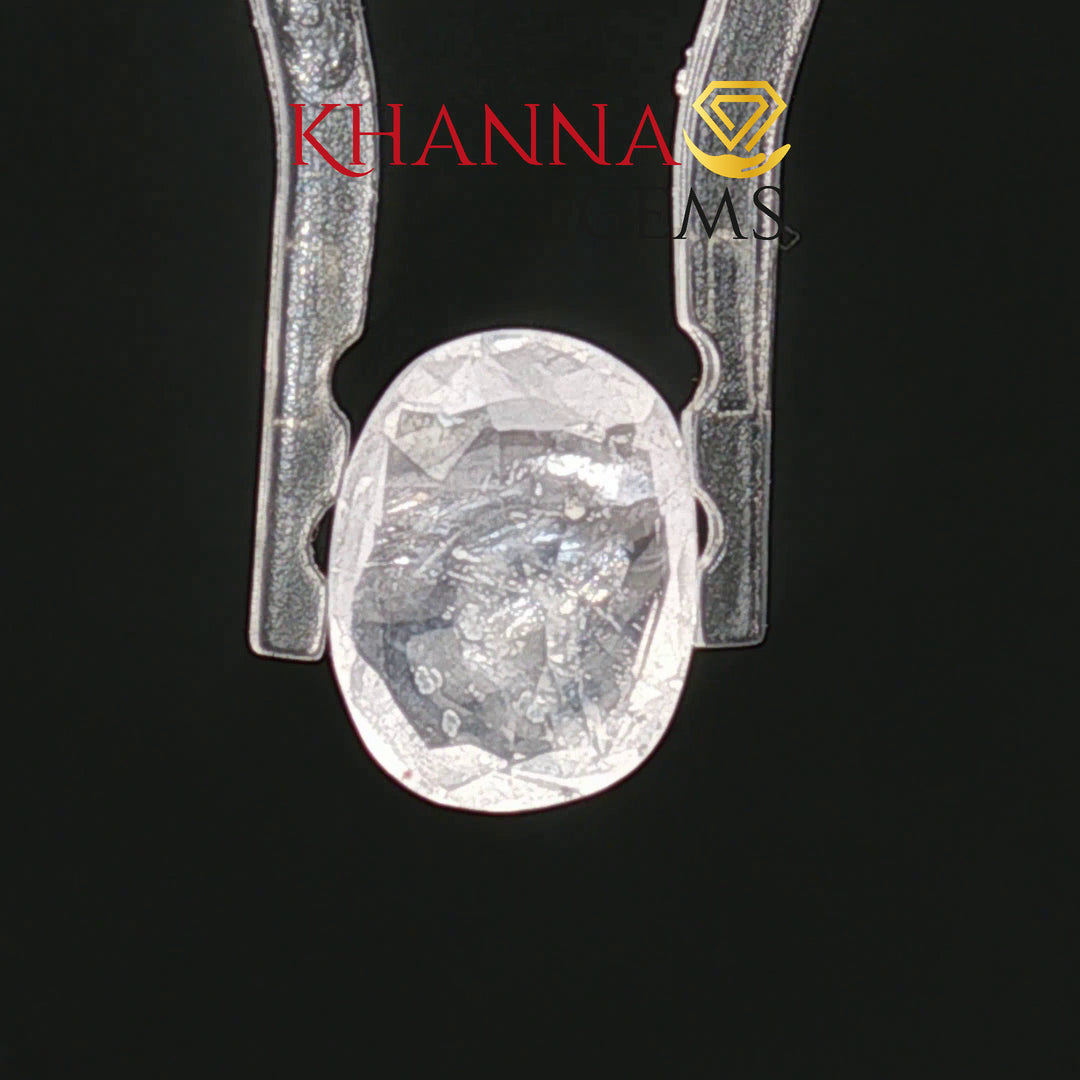 3.99/CT Natural White Sapphire with Govt Lab Certificate-8039D32162
