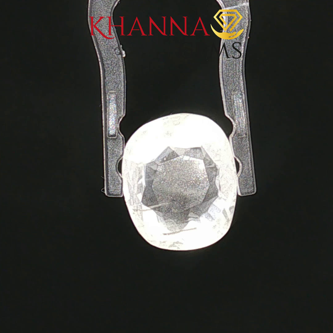 7.61/CT Natural White Sapphire with Govt Lab Certificate-8144D32834