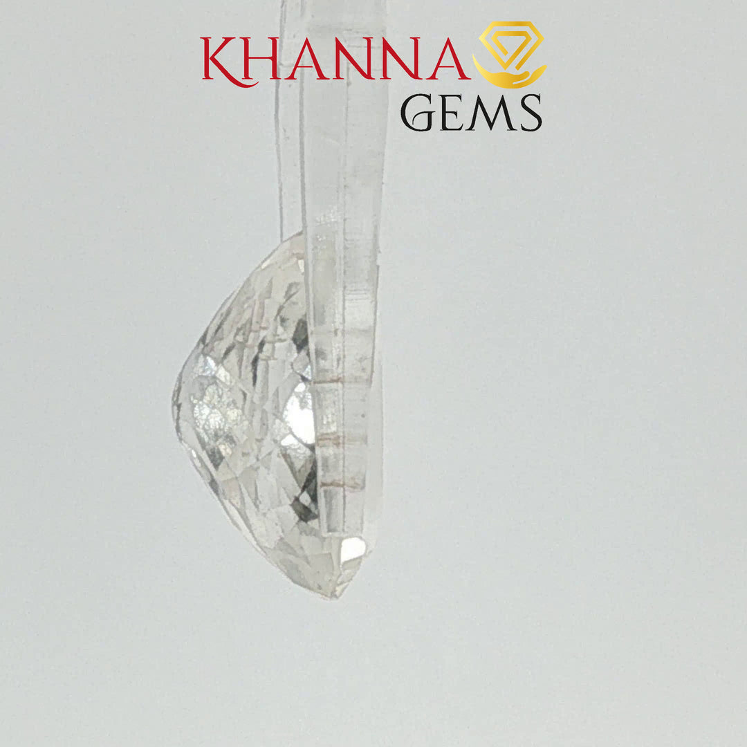7.05/CT Natural White Topaz Stone with Govt Lab Certificate-4079D14665