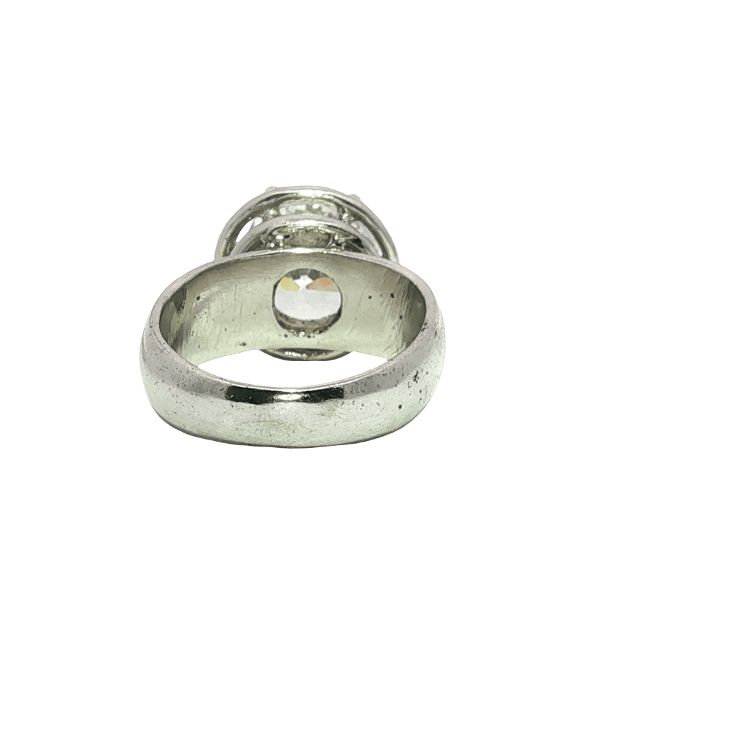9.30/GM  WHITE ZIRCON SILVER RING Earrings - G0245