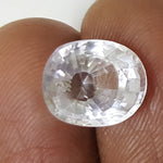 Load image into Gallery viewer, 4.25/CT Natural White Sapphire with Govt Lab Certificate-113281