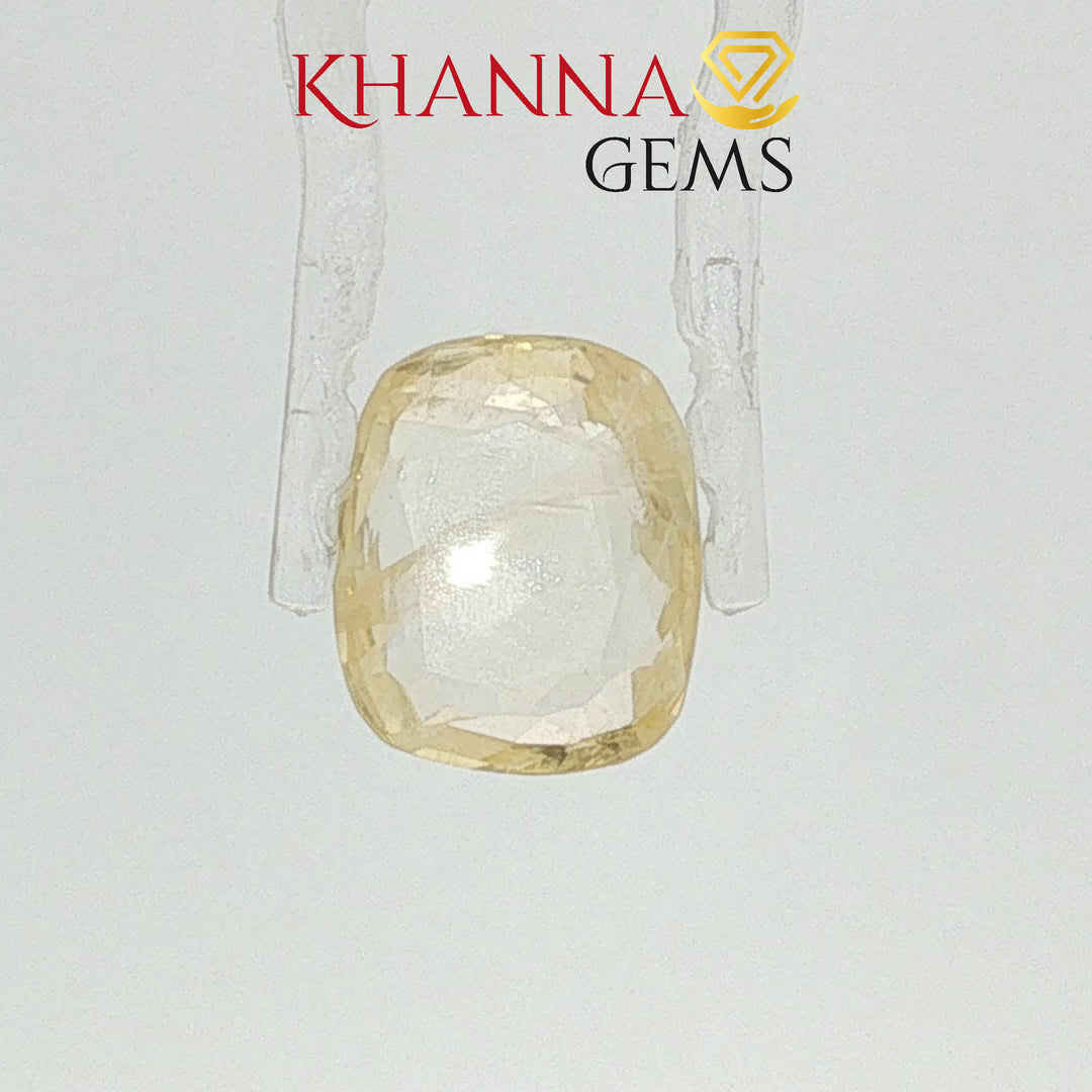 5.41/CT Natural Yellow Sapphire with Govt Lab Certificate-110179