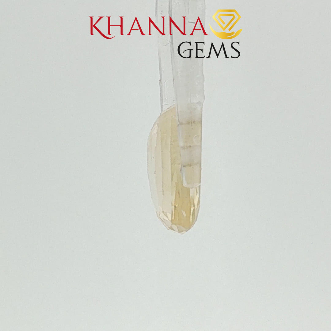 5.41/CT Natural Yellow Sapphire with Govt Lab Certificate-110179