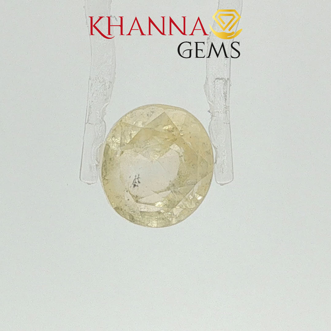 8.66/CT  Natural Yellow Sapphire with Govt Lab Certificate-112899