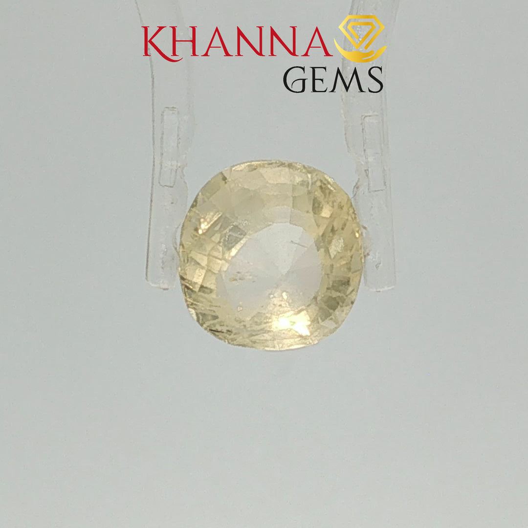 4.54/CT Natural Yellow Sapphire with Govt Lab Certificate-96900