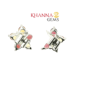 5.70/GM Royal Yellow Topaz- Garnet Earrings - G0080