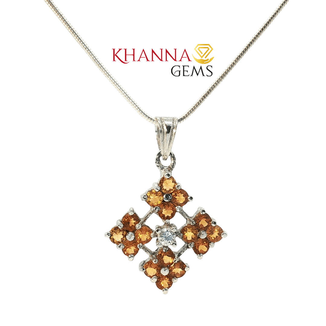 7.60/GM Royal Yellow Topaz Pendant - N0101