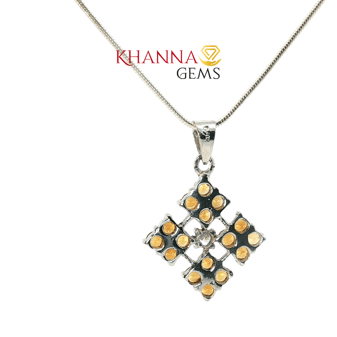 7.60/GM Royal Yellow Topaz Pendant - N0101