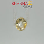 Load image into Gallery viewer, 3.68/CT Natural Yellow Sapphire with Govt Lab Certificate-113391