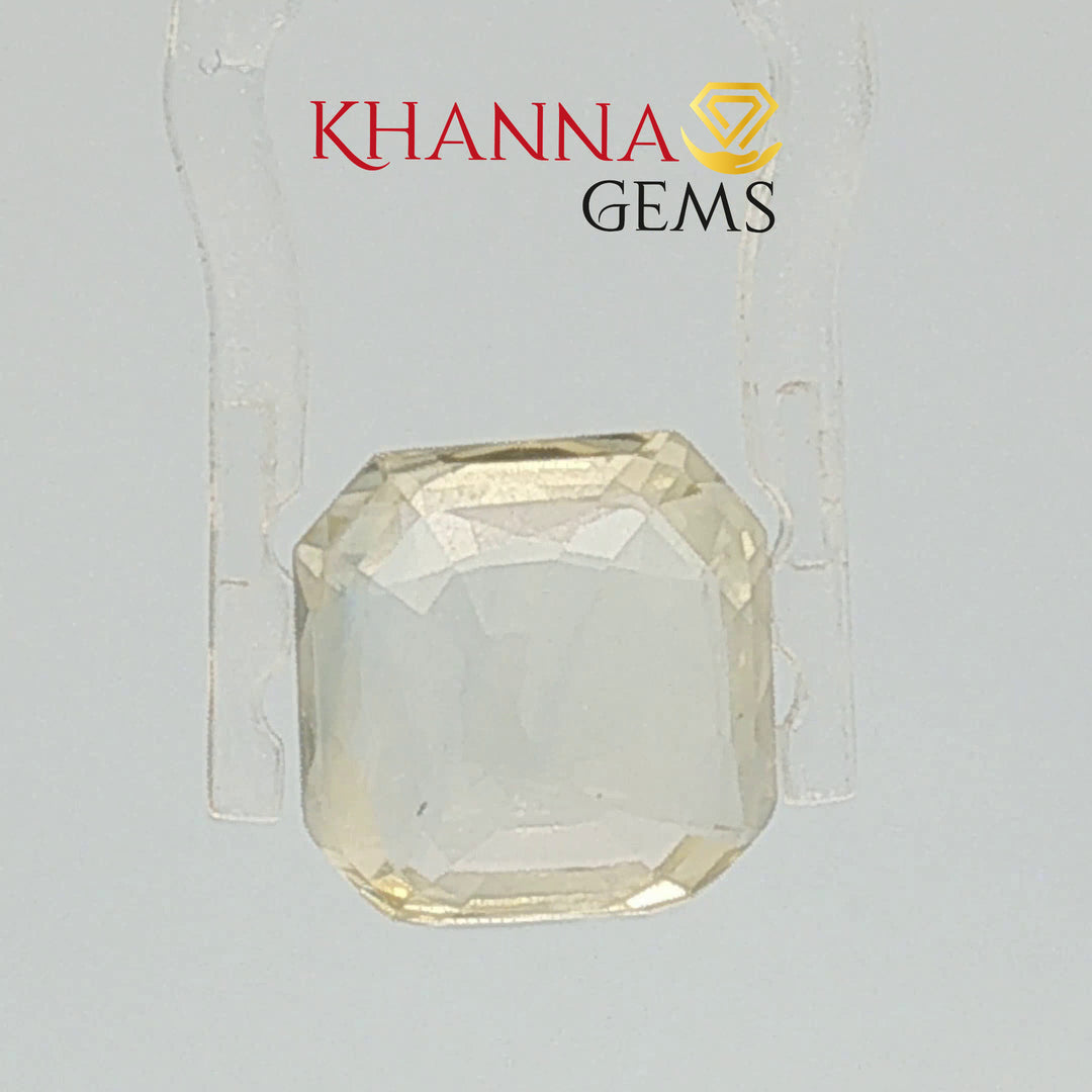 5.32/CT Natural Yellow Sapphire with Govt Lab Certificate-67710