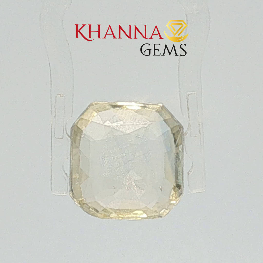 5.32/CT Natural Yellow Sapphire with Govt Lab Certificate-67710