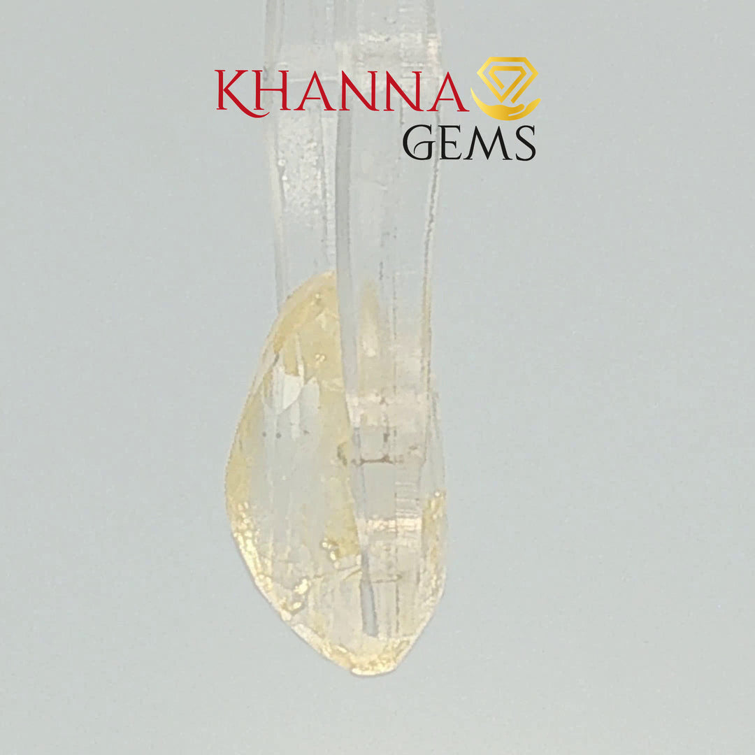 6.40/CT Natural Yellow Sapphire With Govt Lab Certificate (34410)