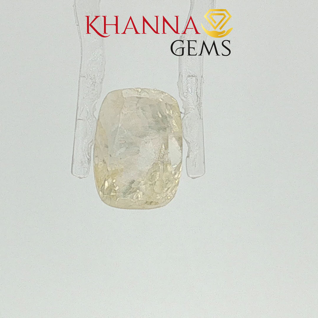 6.39/CT Natural Yellow Sapphire with Govt Lab Certificate-101961