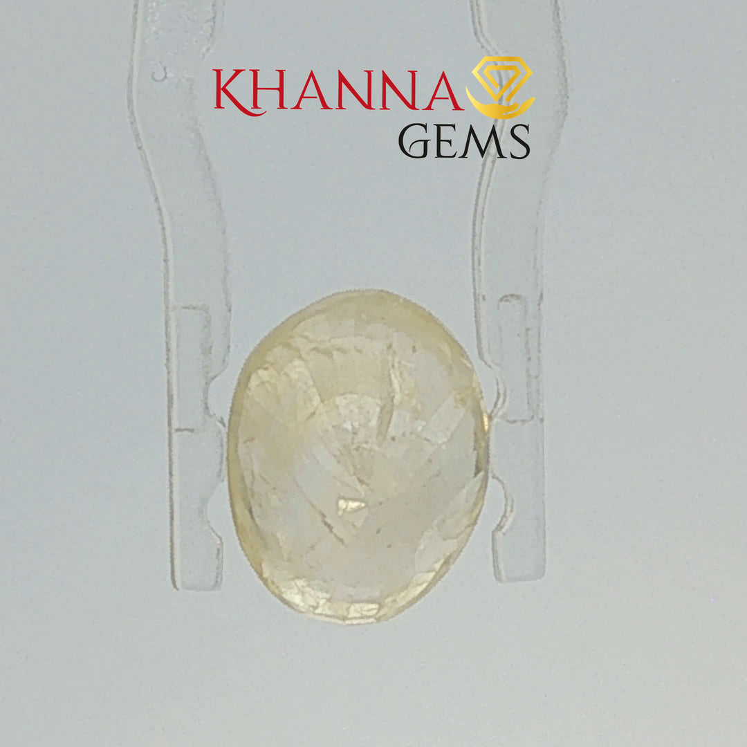 5.57/CT Natural Yellow Sapphire With Govt Lab Certificate (16650)