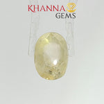 Load image into Gallery viewer, 8.32/CT Natural Yellow Sapphire with Govt Lab Certificate-103189