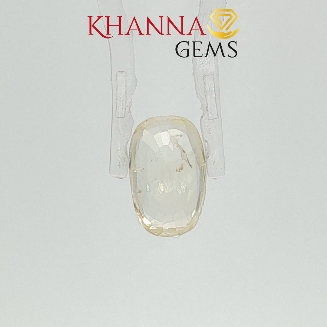 3.45/CT  Natural Yellow Sapphire with Govt Lab Certificate-104090