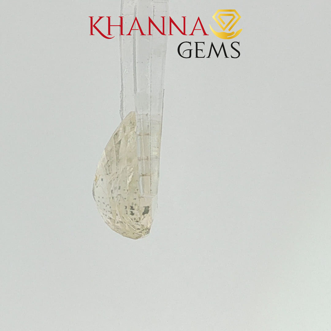 5.68/CT Natural Yellow Sapphire With Govt Lab Certificate-10473D42322