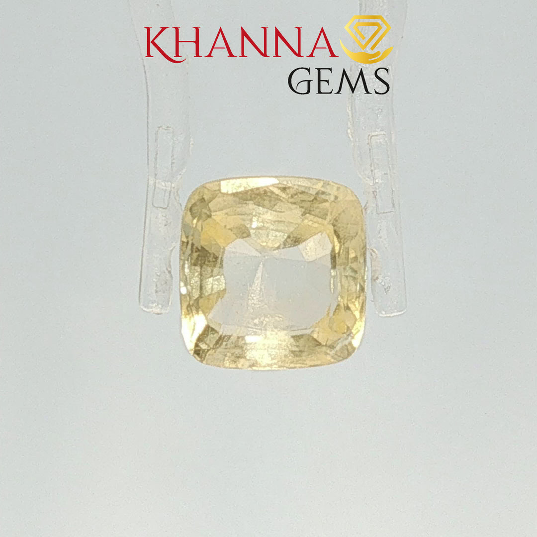 4.86/CT Natural Yellow Sapphire with Govt Lab Certificate-105304