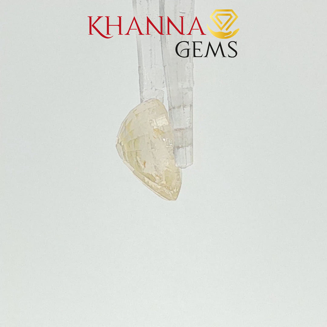 4.09/CT Natural Yellow Sapphire With Govt Lab Certificate-105327