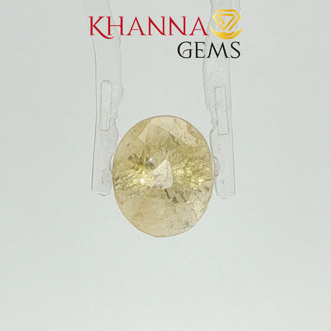 4.97/CT Natural Yellow Sapphire With Govt Lab Certificate-105328