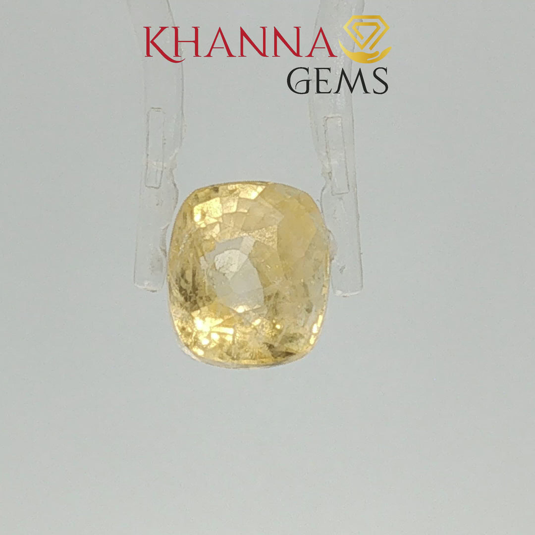 4.94/CT Natural Yellow Sapphire with Govt Lab Certificate-105502